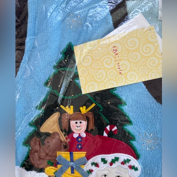 The Quacker Factory QVC Christmas Holiday Sweater - NEW - Size 3X - Picture 3 of 6